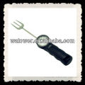 Durable meat thermometer fork